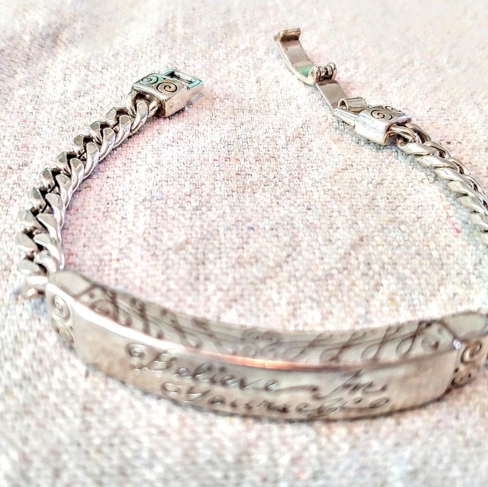 Brighton Silver Believe Bracelet